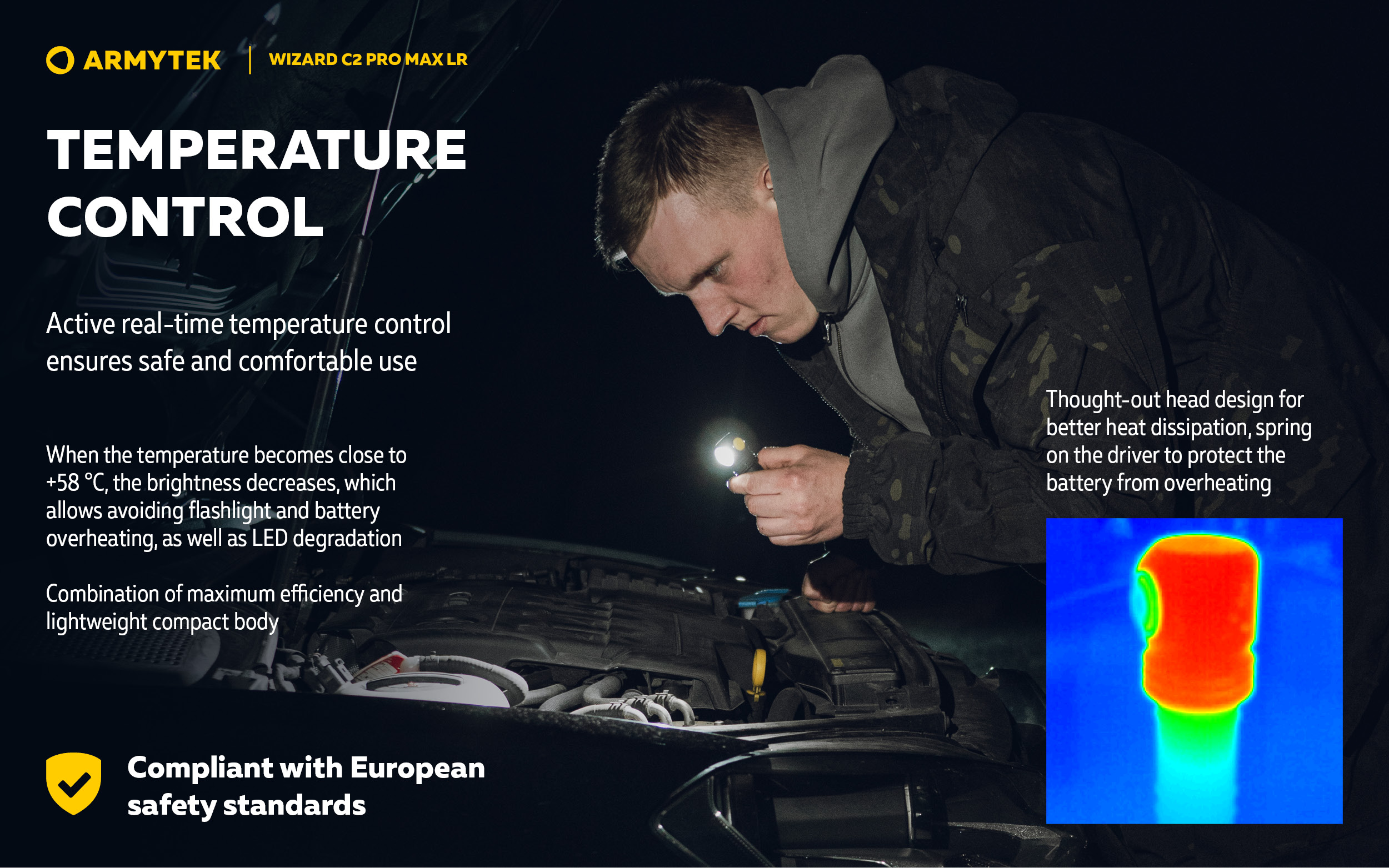 Wizard C2 Pro Max Magnet USB - High Power Headlamp | Armytek.com